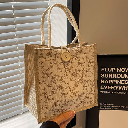 French floral print handbag