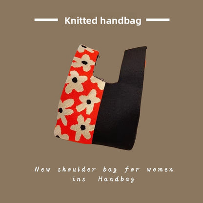 knit handbag