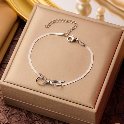 Titanium Steel Gold-Plated Choker Necklace